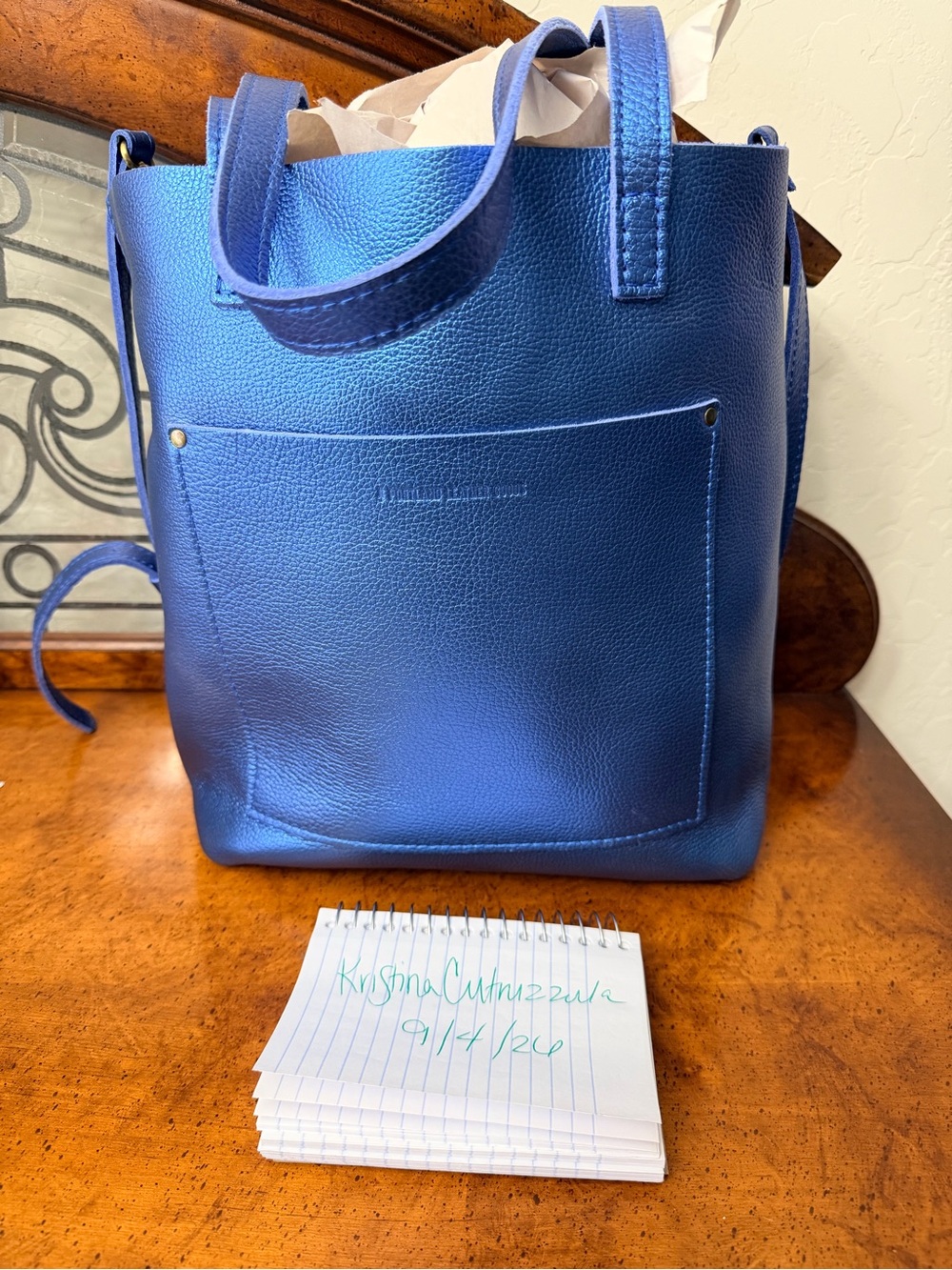 Portland Leather Full Sized Crossbody in Comet